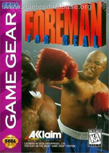 Cover Foreman for Real for Game Gear